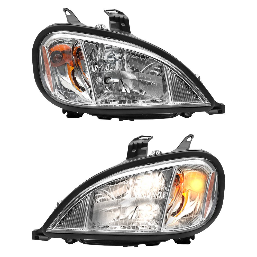 Fit 2004-2017 Freightliner ColumbiaPair Halogens Headlights Headlamps W,Bulbs
