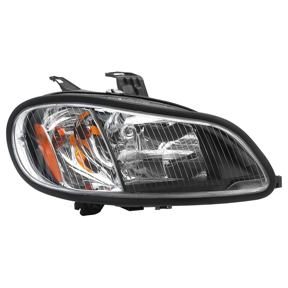 Freightliner M2 Passenger-Side Headlight Assembly — Black Housing