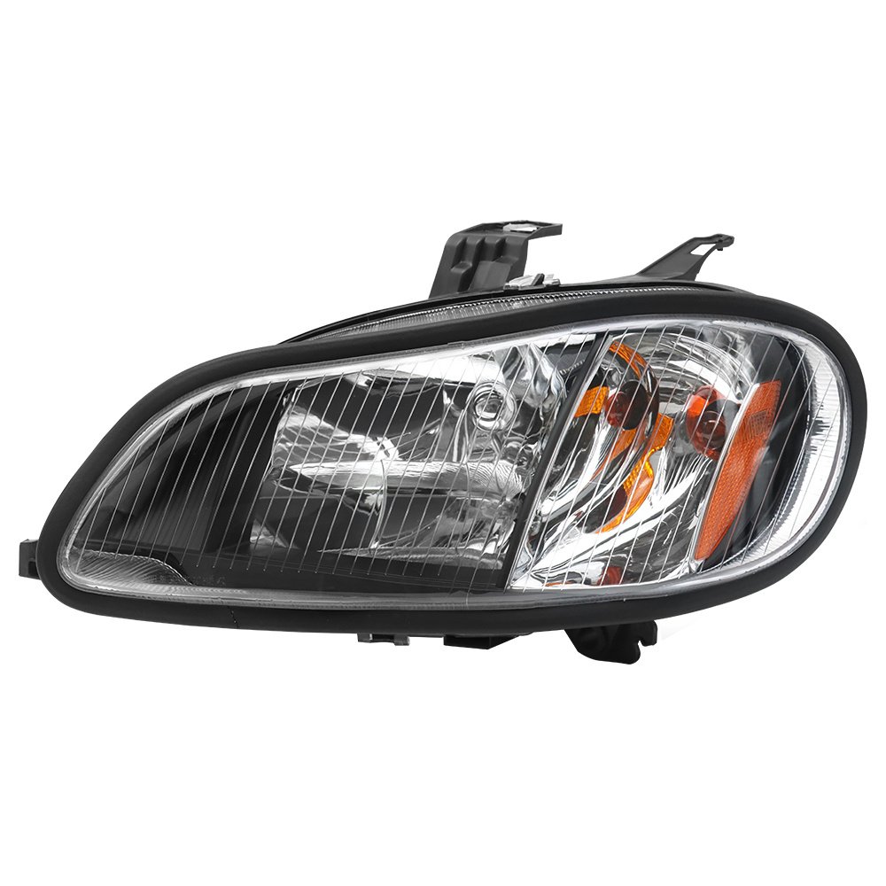 Freightliner M2 Headlight Assembly — Driver Side — Black Housing